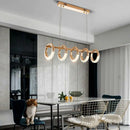 Axya Luxury Golden Ring Chandelier for Modern Home Decor