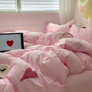 Axyaa Solid Color Bedding Set: Soft Bed Linens for Adults & Kids
