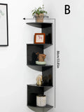 Axyaa 5-Layer Wooden Corner Shelf Stand & Storage for Home & Kitchen Organizers