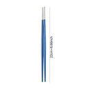 Axyaa Stainless Steel Japanese Chopsticks Pair - Multicolor Metal Sticks for Festivals & Parties.