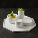 Axyaa Ceramic Dinner Plate Set of 4 Solid Color Tableware
