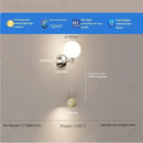 Axyaa LED Pumpkin Wall Lamp, Cream Wind Bedroom Bedside Lighting
