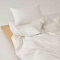 Axyaa Soft Lyocell Queen Bedding Set with Sheets, Natural Plant Fiber Quilt Cover