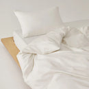 Axyaa Soft Lyocell Queen Bedding Set with Sheets, Natural Plant Fiber Quilt Cover