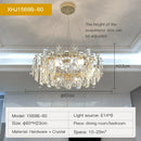 Axyaa Crystal Chandelier Pendant Lamp: Modern Luxury for Dining, Bedroom, Kitchen, Living Room