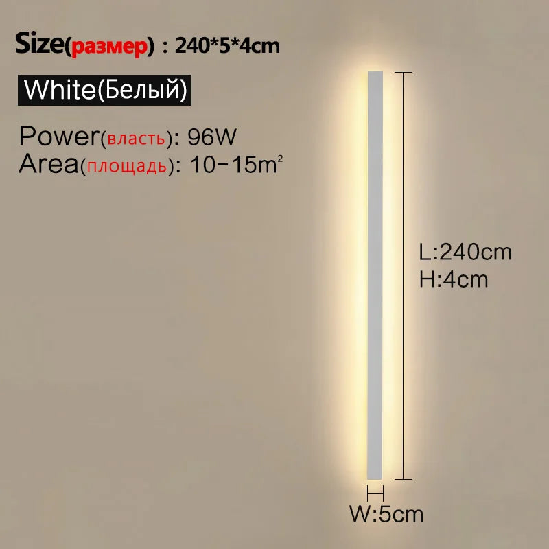 Axyaa Waterproof Outdoor Wall Light Garden LED Modern Nordic Living Room TV Background IP65 Wall Washer