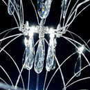 Axyaa Golden Lustre Crystal LED Chandelier for Living Room Dining Bedroom