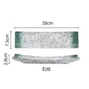 Axyaa Rectangular Sushi Plate | Japanese Ceramic Retro Restaurant Strip Plate