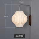 Axyaa Modern Japanese Silk Cloth Wall Sconce for Home, Bedroom, Office, Hotel