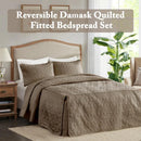 Axyaa Quebec Split Corner Bedspread: Classic Traditional Design, Lightweight, All Season Bedding Set