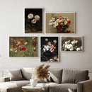 Axyaa Classical Flowers Canvas Prints Wall Art Home Decor