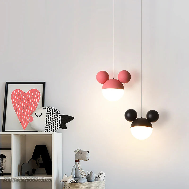 Axyaa Kids LED Cartoon Pendant Light - Eye-Care Hanging Lamp for Children's Room