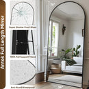 Axyaa Full Length Arch Floor Mirror, 76"x34" for Bedroom or Living Room
