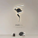 Axyaa Spiral LED Wall Lamp - Modern Minimalist Curve Light for Home Decor