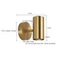 Axyaa Nordic Copper LED Wall Lamp - Pull Chain Switch - Home Decor
