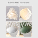Axyaa Modern Chandeliers - White Green Bedroom Dining Room Loft Ceiling Lamp