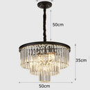 Axyaa Crystal Chandelier Stair Pendant Lamp Living Room Interior Lighting