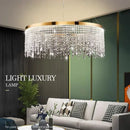 Luxury Crystal Chandelier Pendant Light for Living Dining Room by Axyaa