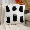 Axyaa Pumpkin Embroidered Velvet Sofa Pillowcase Halloween Throw Cushion Cover