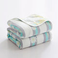 Axyaa Cotton 6-Layer Yarn Quilt - Soft and Cozy Gauze Blanket - Nap Blanket