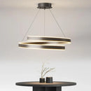 Axyaa TONDI Black/White Chandelier: Living Room Dining Kitchen Lighting Fixture