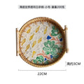 Axyaa Shell Tray: Light Luxury Double-eared Rattan Storage for Decorative Display