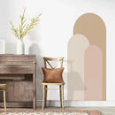 Axyaa Geometric Arch Wall Stickers for Living Room Bedside Background Decoration