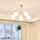 Axyaa Nordic Glass Ball Chandelier for Modern Living Room and Dining Space