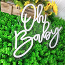 Axyaa Baby Neon Lights Birthday Party Decorative Plaque Acrylic Logo Dimmable