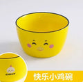 Axyaa Cartoon Ceramic Rice Bowl for Children, Cute Girl Design, Creative Tableware