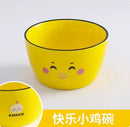 Axyaa Cartoon Ceramic Rice Bowl for Children, Cute Girl Design, Creative Tableware