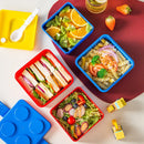 Axyaa Building Block Lunch Box: Portable & Sealed Food Storage Container for Kids