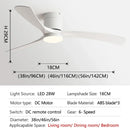 Axyaa 38-Inch Modern Simplicity Ceiling Fan with Lights & Remote Control