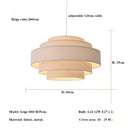 Axyaa Minimalist Fabric Pendant Chandelier for Modern Bedroom and Bar