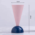 Axyaa Geometric Triangle Flower Vase Home Decoration Arrangement Accessories - Creative Metallic Finish