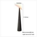 Axyaa Black Wood Large Floor Lamp: Wooden Standard Light for Living Room, Sofa Stand Lighting