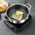 Axyaa 410 Stainless Steel Non-Stick Soup Pot with Lid - Induction Cooker Compatible