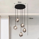 Axyaa Staircase Chandeliers LED Pendant Lamps Modern Home Indoor Lighting