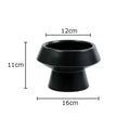 Axyaa Ceramic Vase: Circular Desk Decoration for Floral Arrangements
