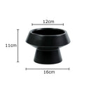Axyaa Ceramic Vase: Circular Desk Decoration for Floral Arrangements