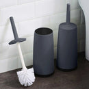 Axyaa Long Handle Toilet Brush with Standing Base - Bathroom Cleaning Tool