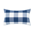 Axyaa Checkered Stripe Pillowcase Blue Series 45x45cm Home Office Decor