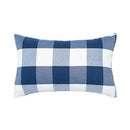 Axyaa Checkered Stripe Pillowcase Blue Series 45x45cm Home Office Decor