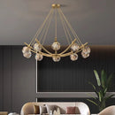 Axyaa Modern Pendant Lights: LED Chandelier Ceiling Lamp for Stylish Dining Room