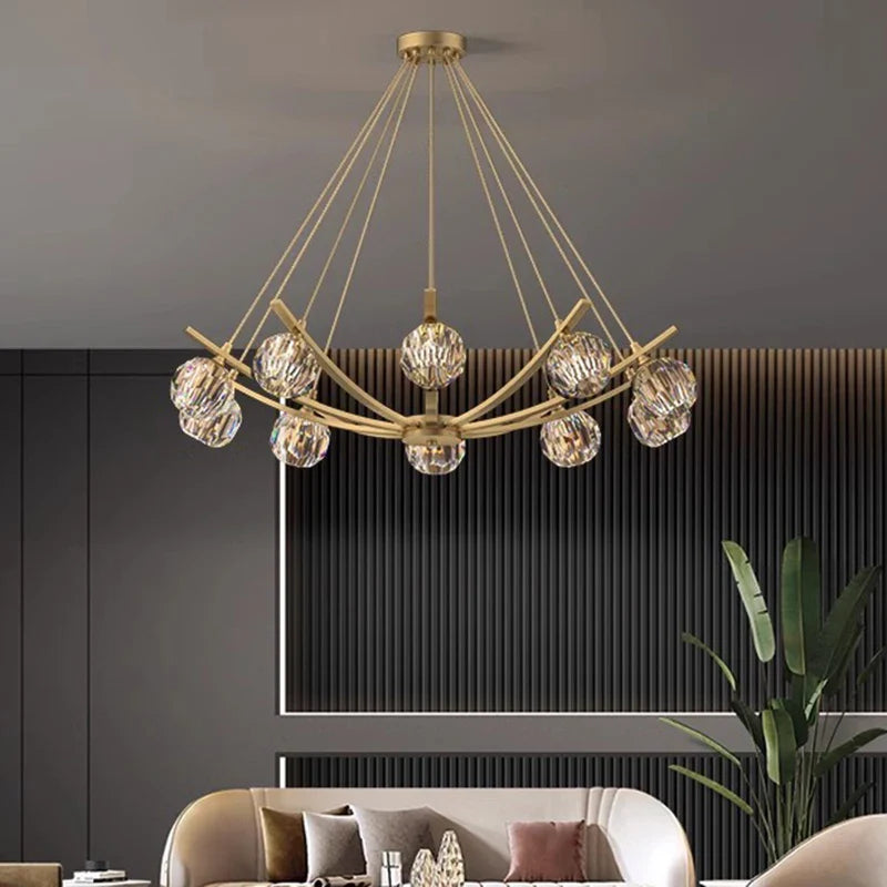 Axyaa Modern Pendant Lights: LED Chandelier Ceiling Lamp for Stylish Dining Room