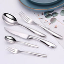 Axyaa Stainless Steel Cutlery Set | Mirror Finish Flatware Knife Fork Spoon Dining Set