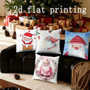 Axyaa Santa Claus Pattern Throw Pillow for Sofa Bedroom Car - Rectangular Cushion