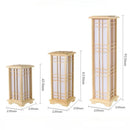 Axyaa Solid Wood Floor Lamp LED for Living Room, Bedroom & Dining Table