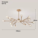 Axyaa Crystal Chandelier: Modern Luxury Pendant Lights for Home Decor