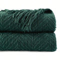 Axyaa Knitted Sofa Blanket Soft Thick Plaid Throw Home Decor